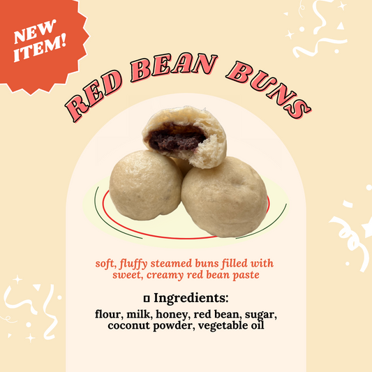 Red Bean Bao (6 pieces)